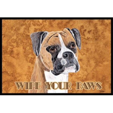 Carolines Treasures Carolines Treasures SC9121MAT 18 x 27 in. Boxer Indoor & Outdoor Doormat SC9121MAT